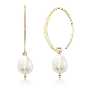 Freshwater Pearl Sweep Dangle Earrings