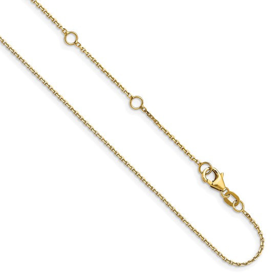 14K Adjustable Cable Chain