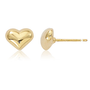 Puffed Heart Stud