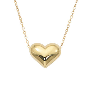 Puffed Heart Necklace