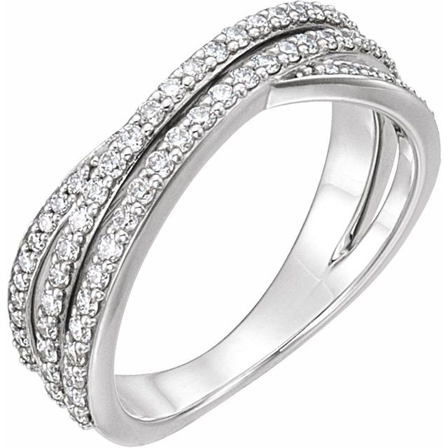 Criss Cross Diamond Ring