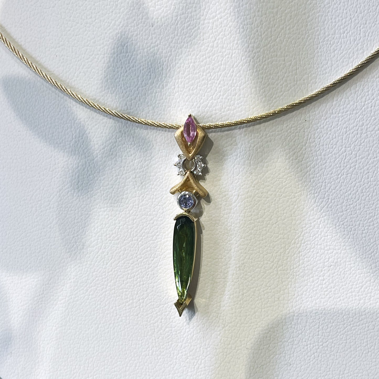 Tourmaline and Tanzanite Pendant