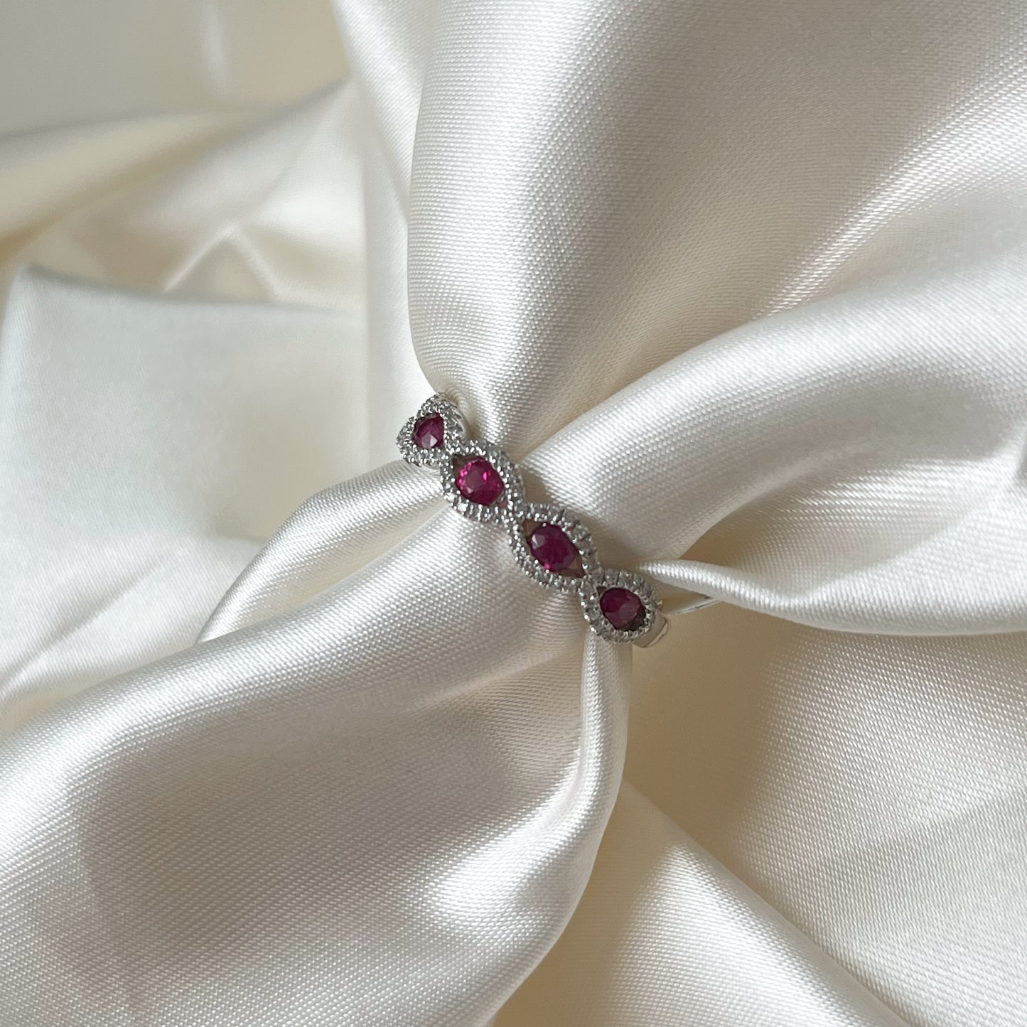 Ruby and Diamond Anniversary Ring