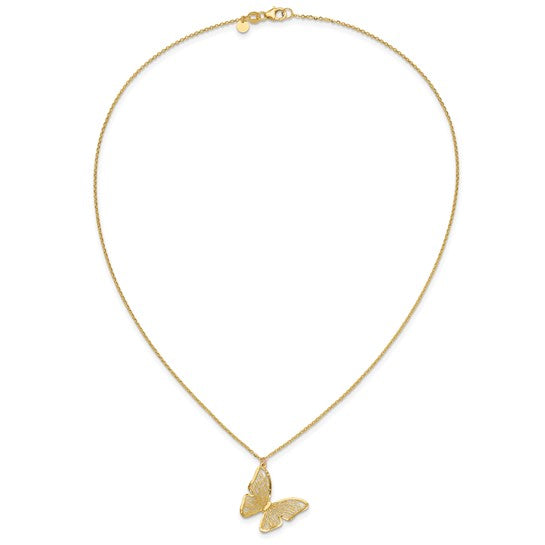 Asymmetrical Butterfly Necklace
