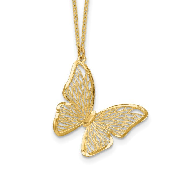 Asymmetrical Butterfly Necklace