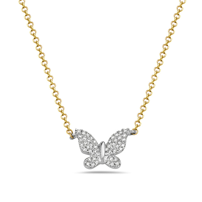 Butterfly Diamond Necklace