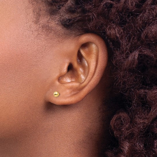 14k Gold Ball Studs