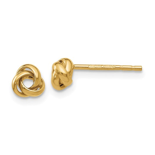 Chunky 14k Love Knot Studs