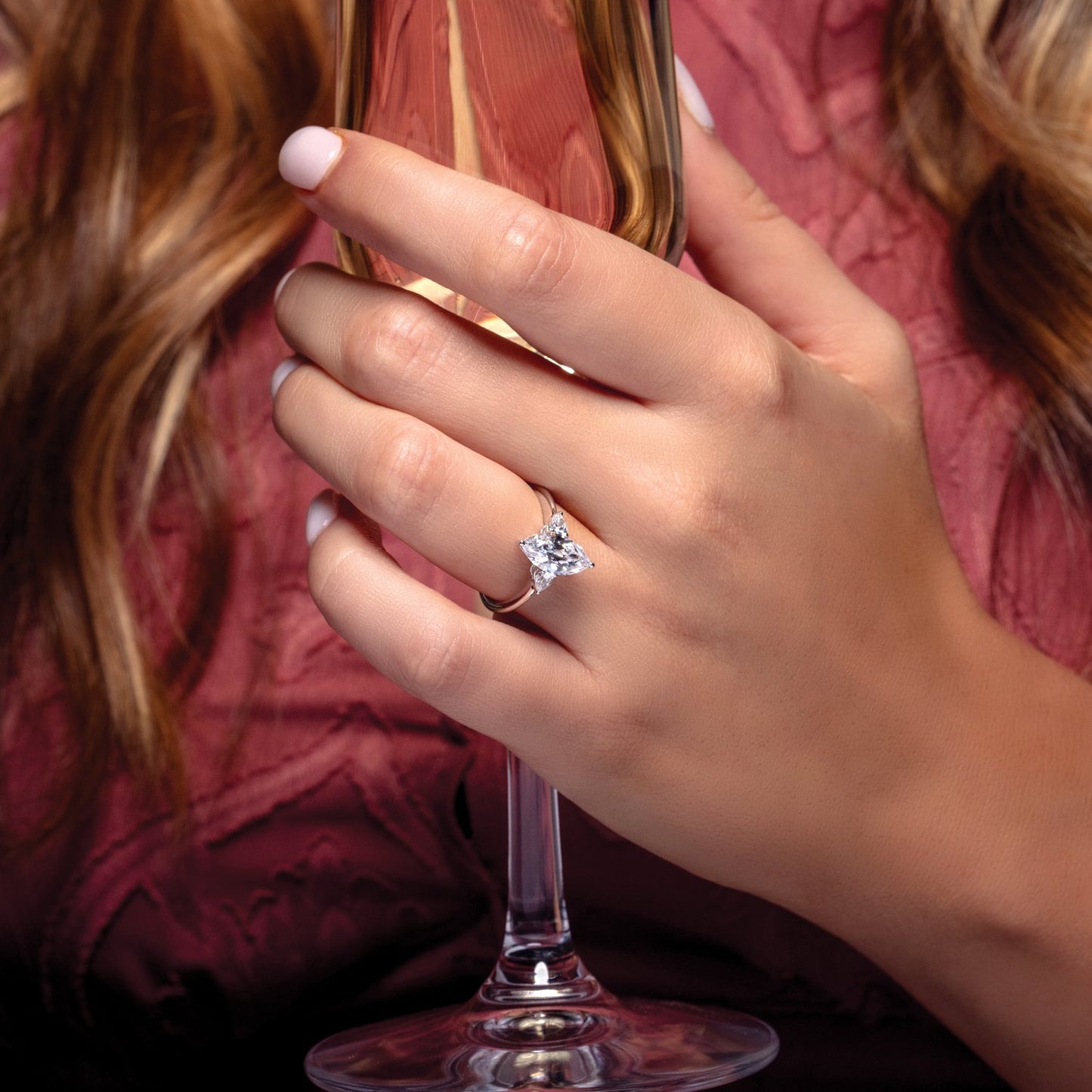 Mati Three Stone Engagement Ring