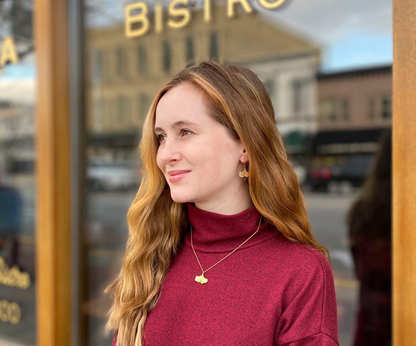Ginkgo Leaf Necklace