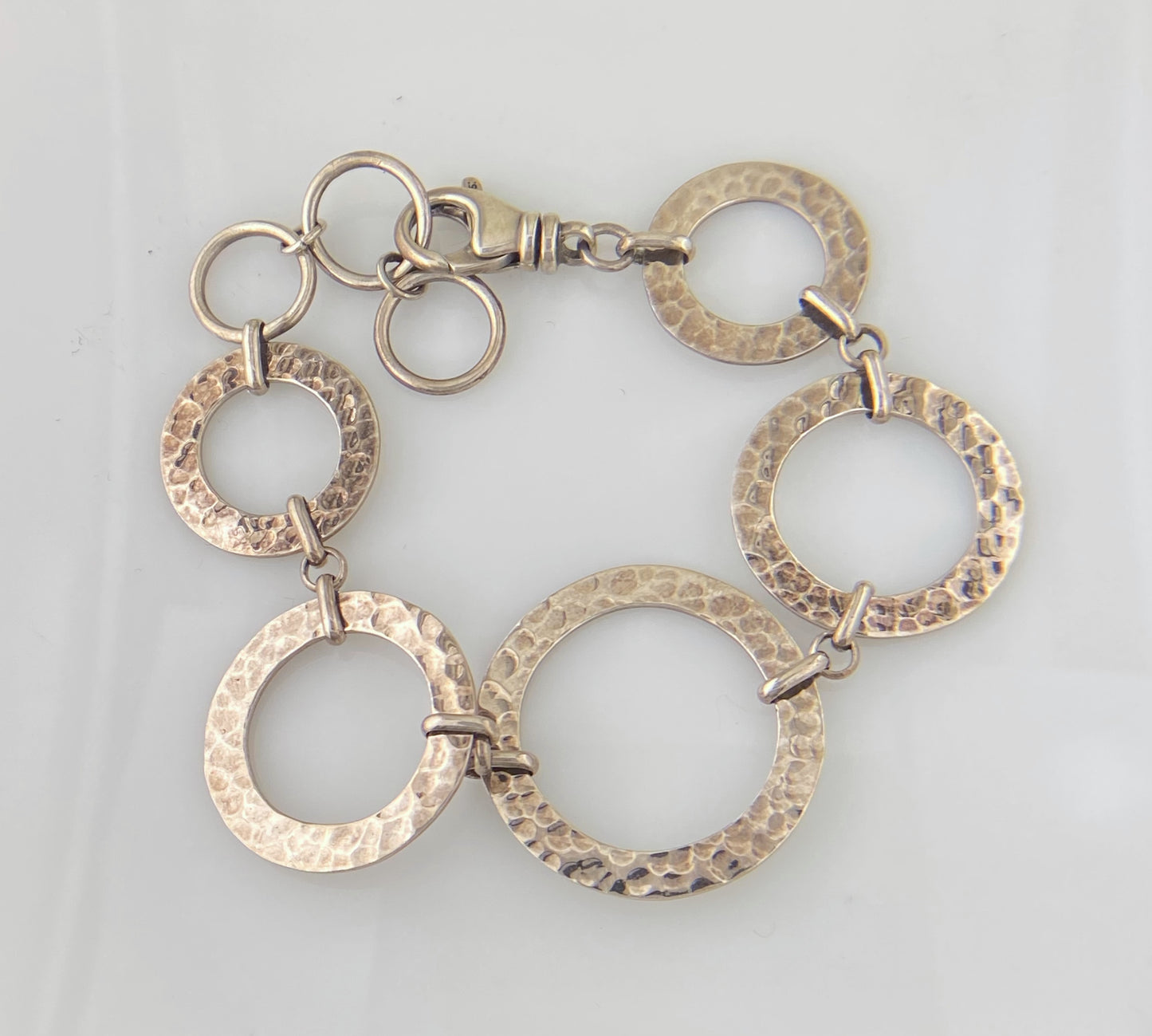 Hammered Circle Bracelet