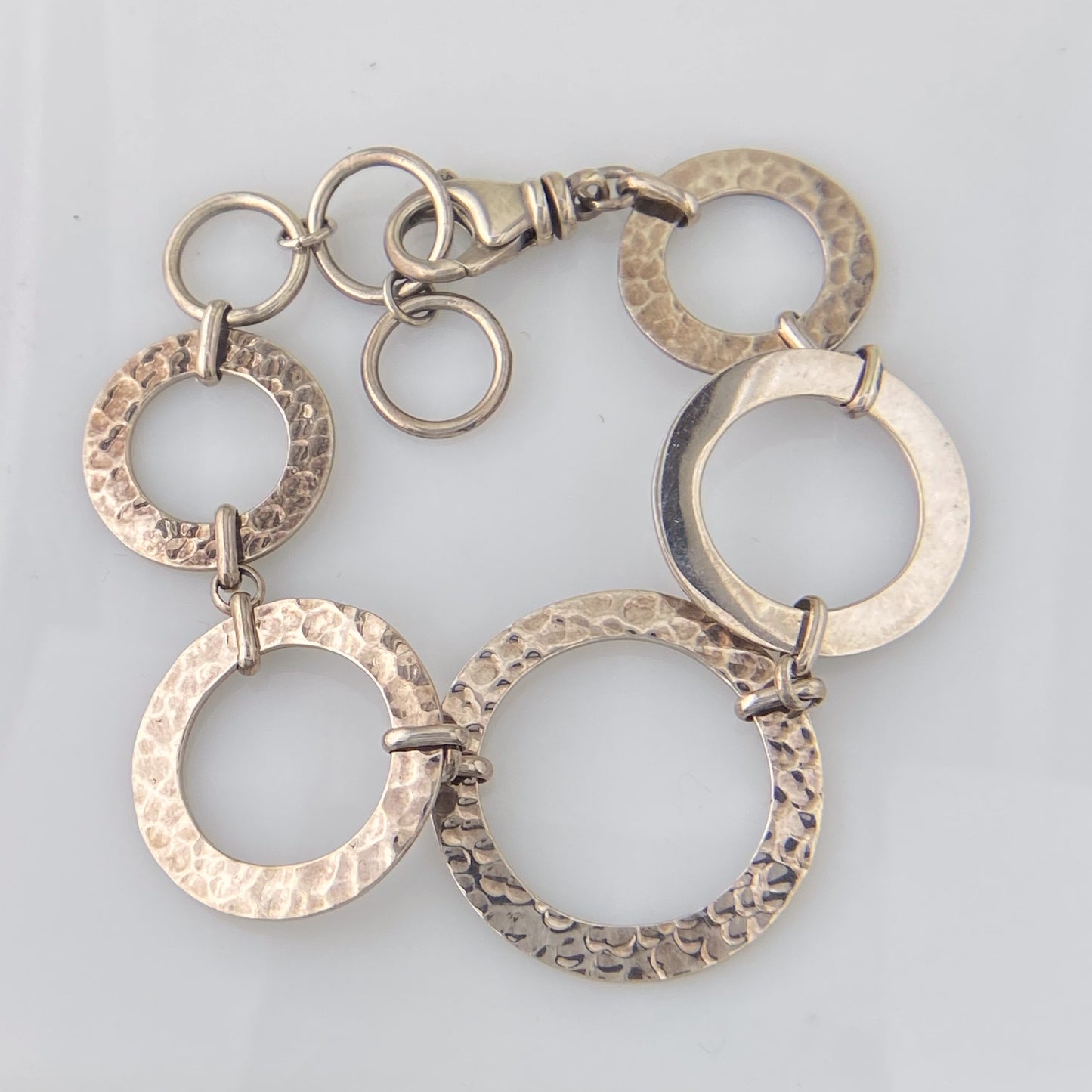 Hammered Circle Bracelet