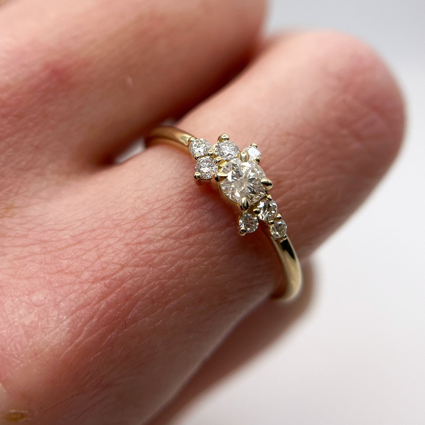 Diamond Cluster Ring