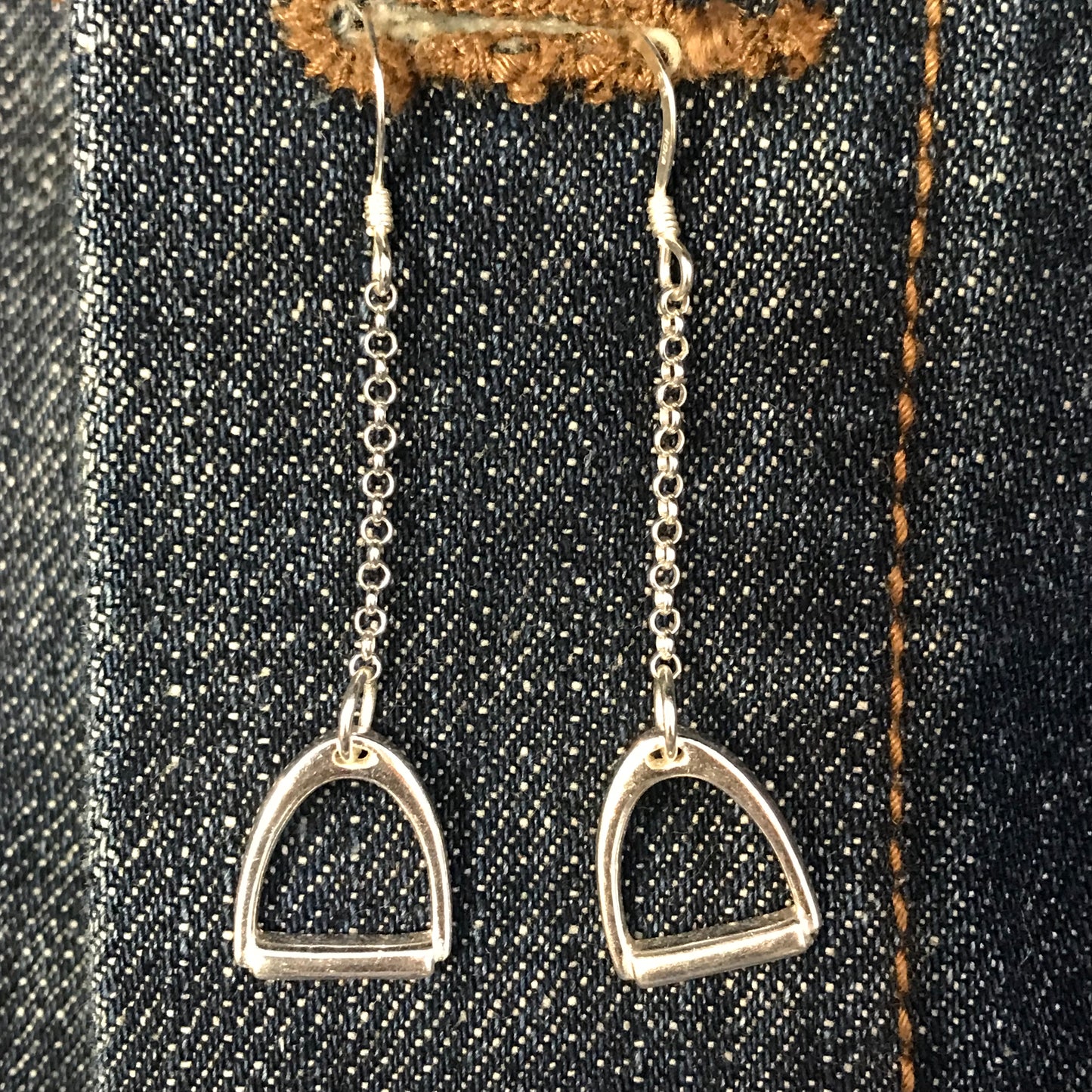 Dangle Stirrup Earrings