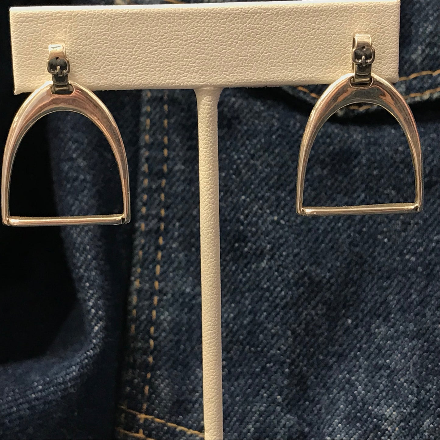 English Stirrup Post Earring