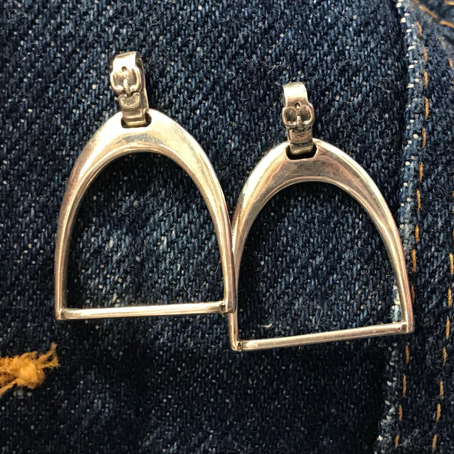 English Stirrup Post Earring