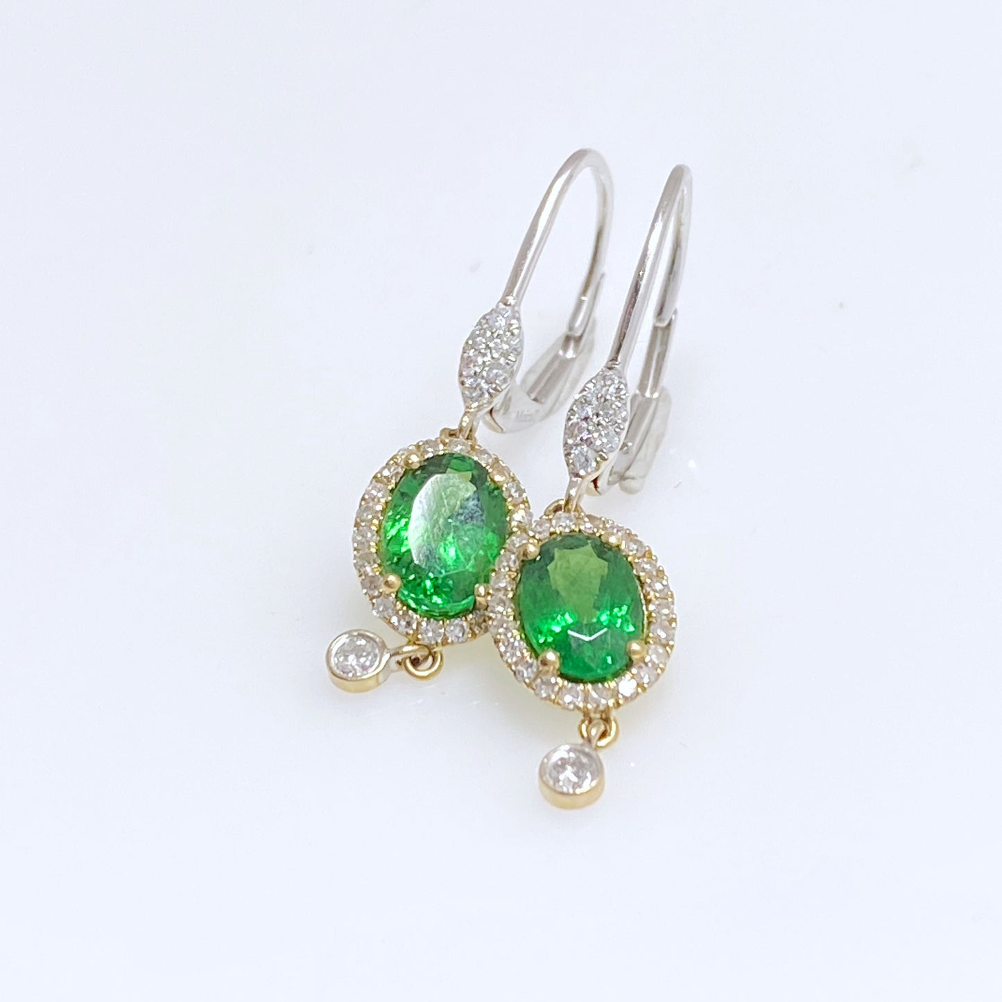 Chrome Tourmaline Dangles