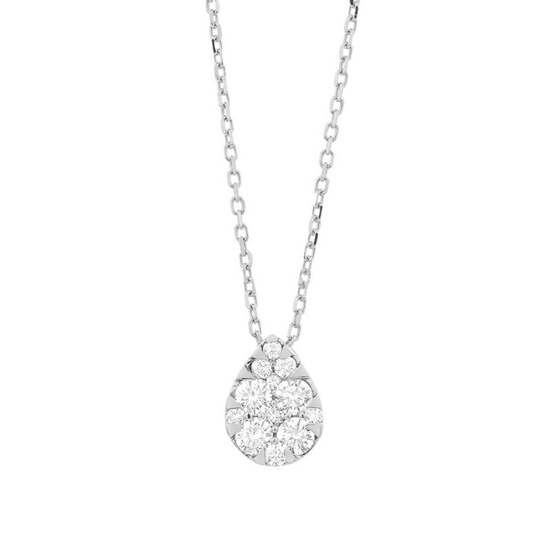 Pear Shape Diamond Necklace