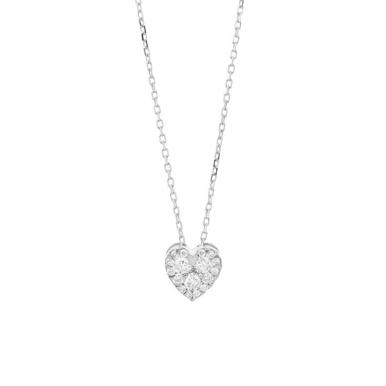 Heart Shape Diamond Necklace