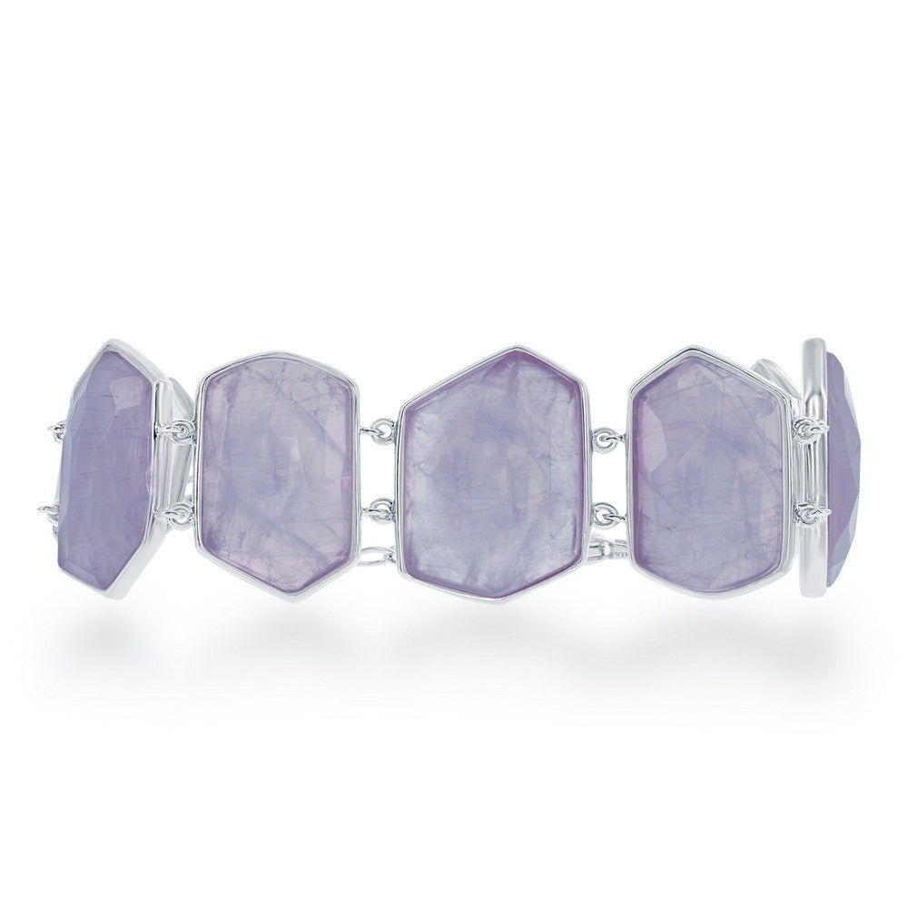 Lace agate bracelet