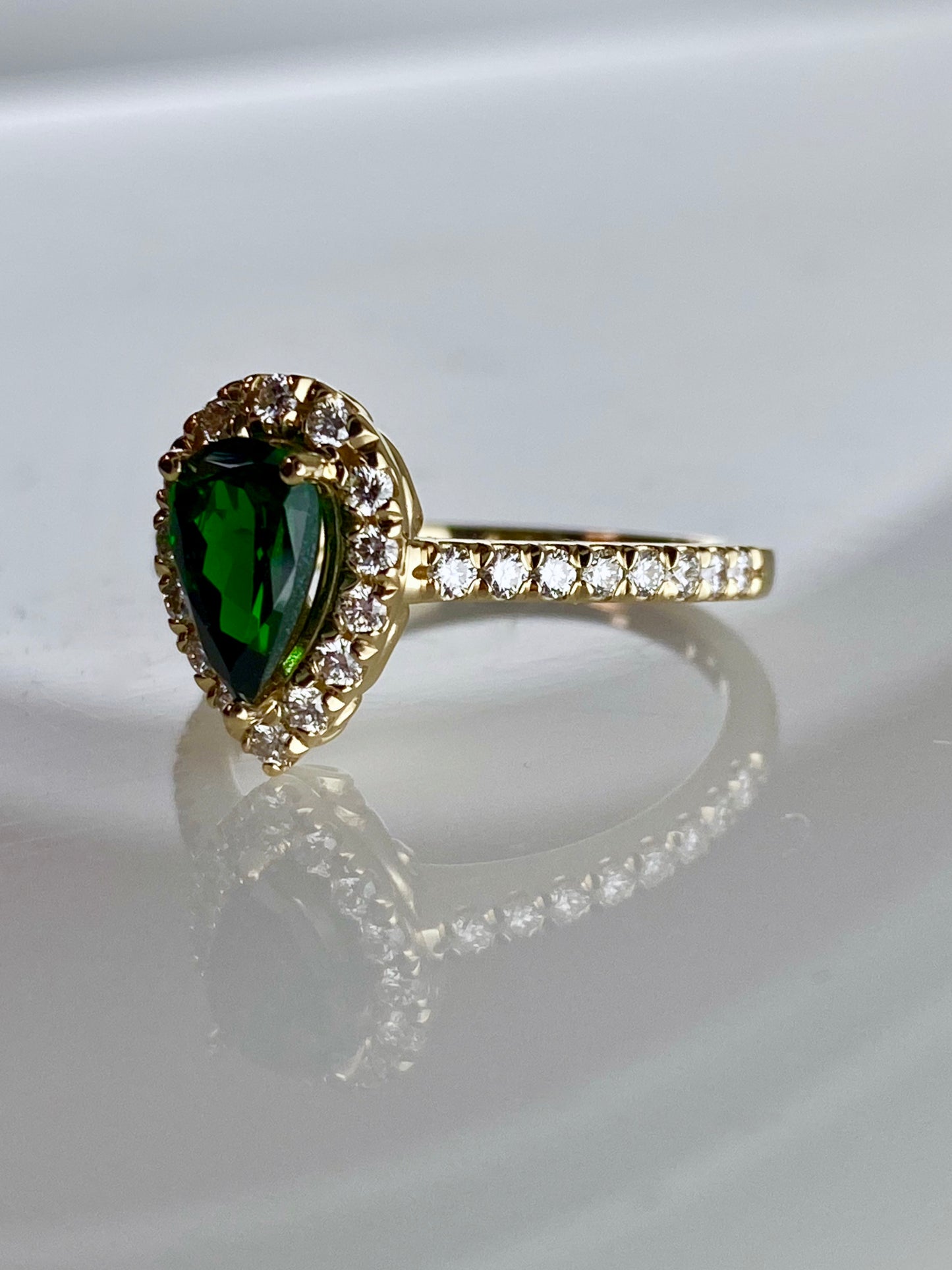 Tsavorite Garnet Ring