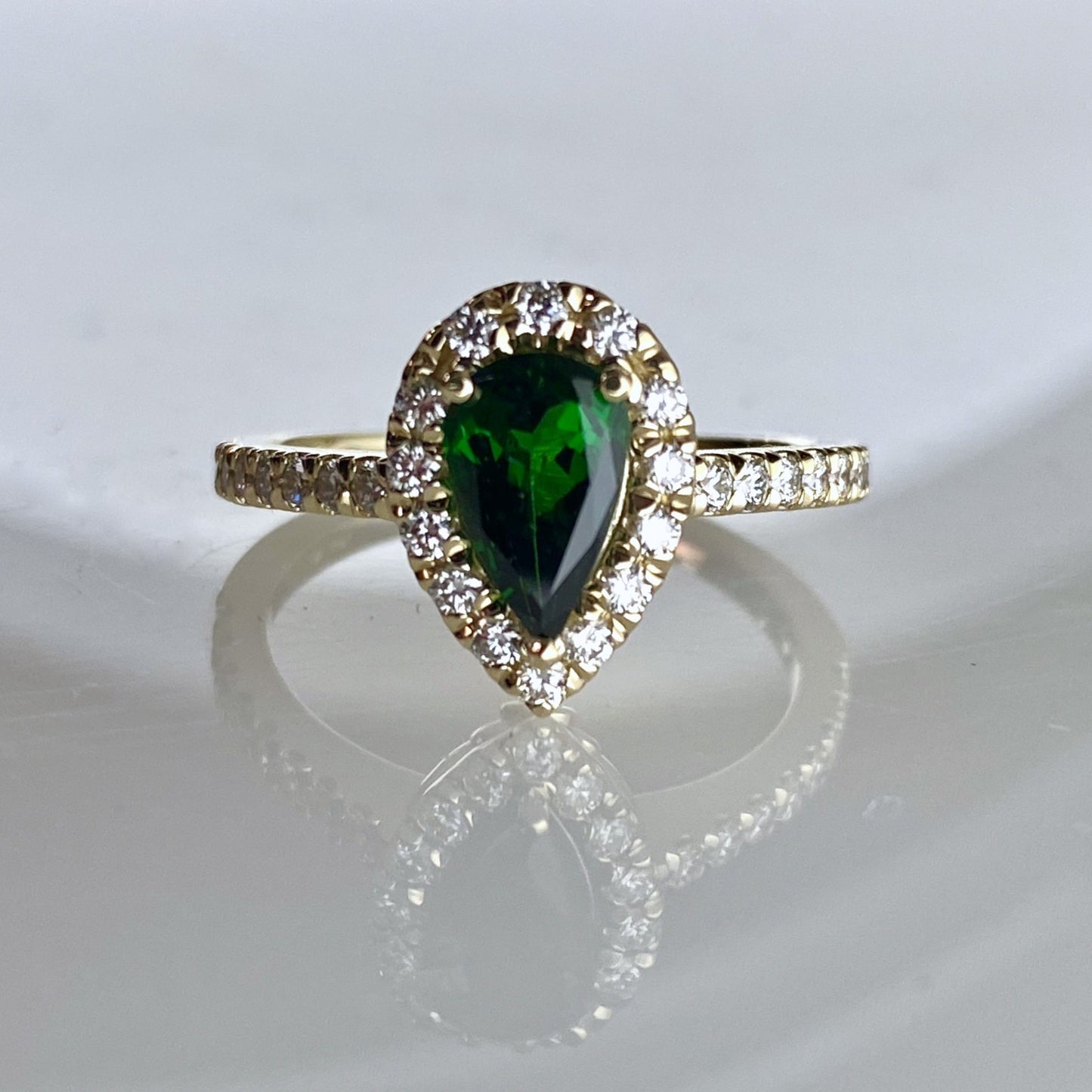 Tsavorite Garnet Ring