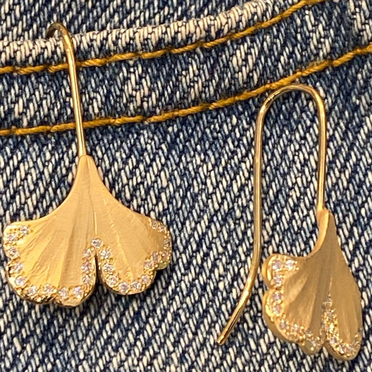 Ginkgo Leaf Earrings