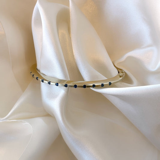 Breuning Sapphire Hinged Bracelet