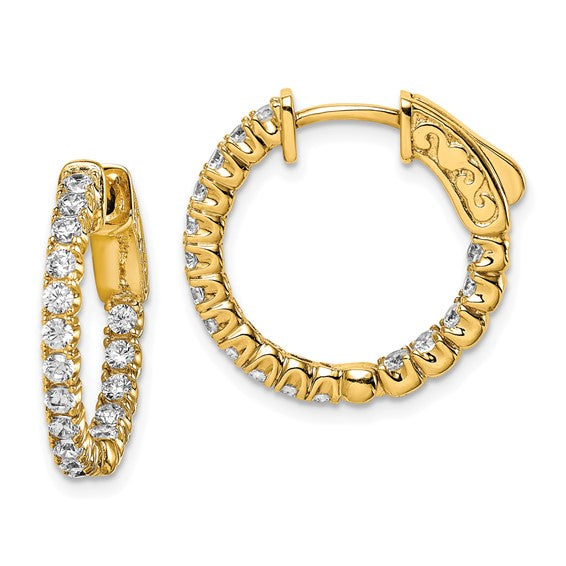 Gold Plated In + Out Huggie Hoops