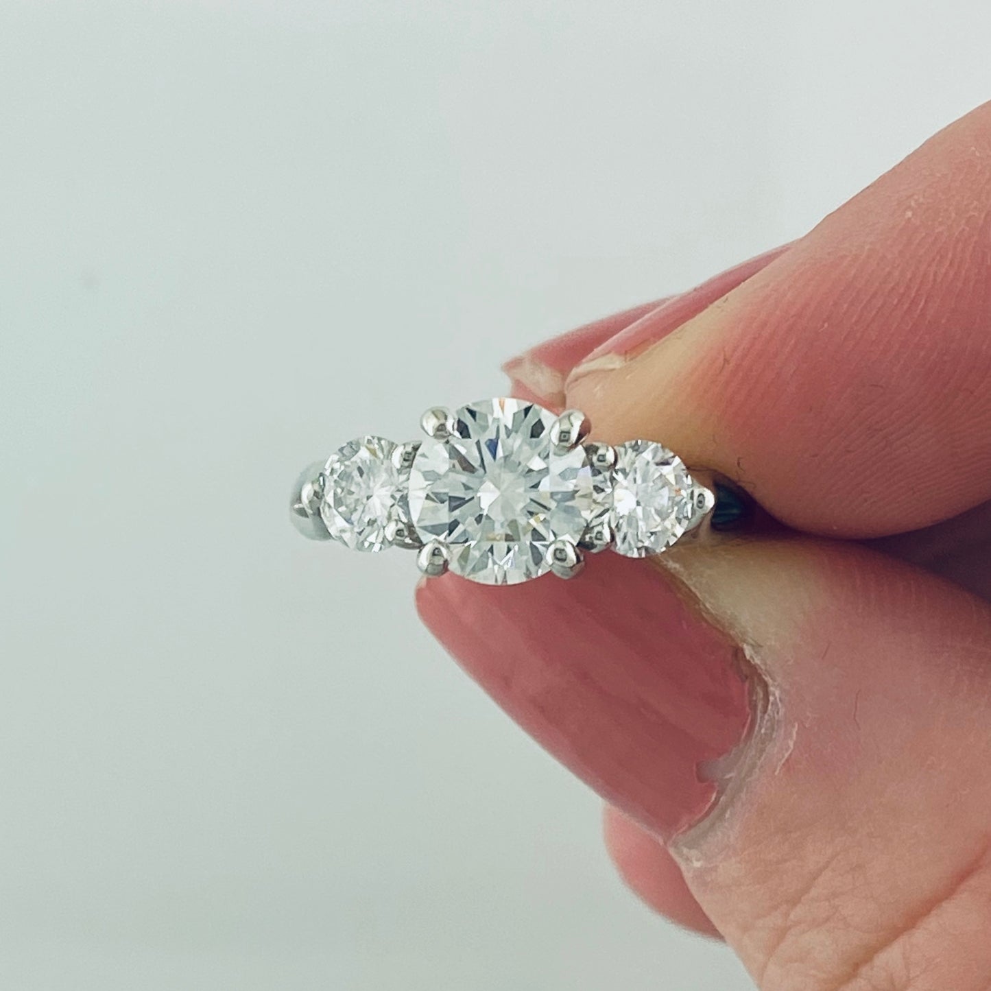 Jessie Three Stone Engagement Ring