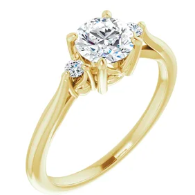 Kelsey Three Stone Engagement Ring