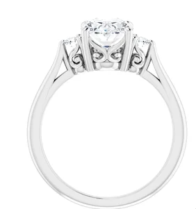 Kelsey Three Stone Engagement Ring