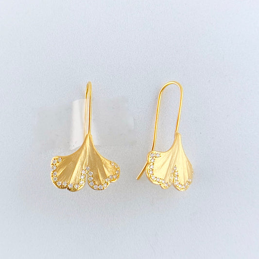 Ginkgo Leaf Earrings