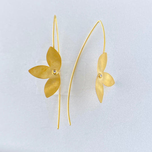 Three Petal Earrings