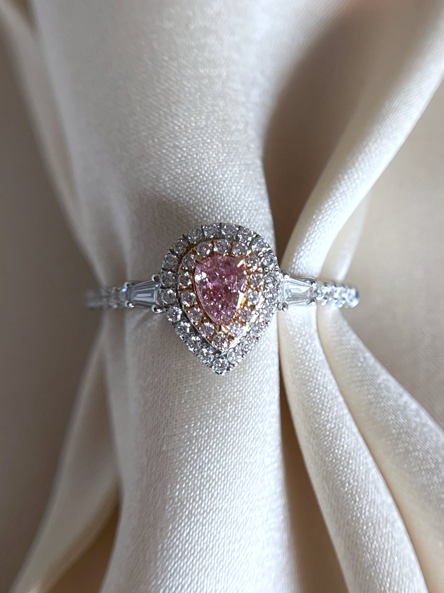 Natural Pink Diamond Ring